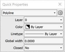 CAD software Quick Properties Functional Bar 4