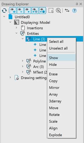 CAD drafting Drawing Explorer Toolbar 33
