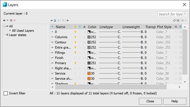 CAD software Layers 7