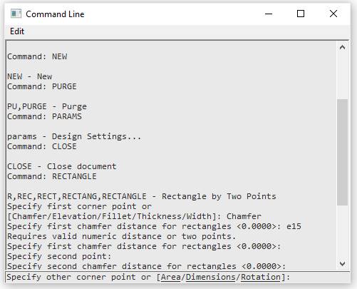 CAD drafting Command Line 9