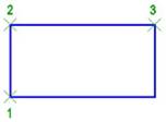 CAD software Rectangle by Three Points 7