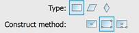 CAD drafting Constructing a Rectangle by Three Points 0