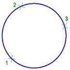 CAD software Circle by Three Points 7