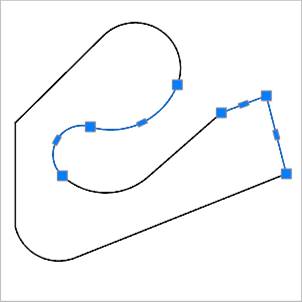 CAD drafting Editing Polyline Segments 0