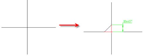 CAD drafting Chamfer 18