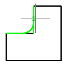CAD drawing Fillet 35