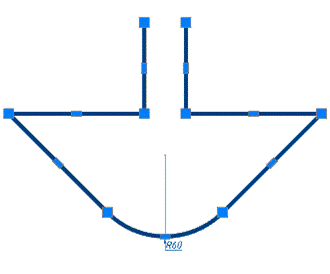 CAD drawing Fillet 38