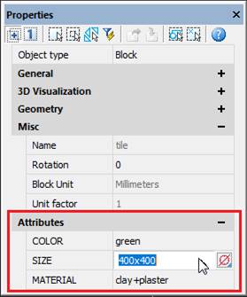 CAD drafting Editing Values of Attributes in a Block Reference 6