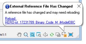 CAD software Monitoring Changes in External References 1
