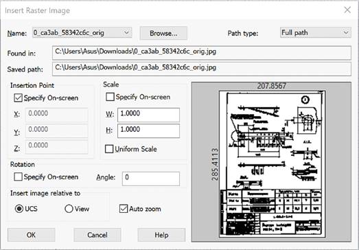 CAD drafting Insert Raster Image 12