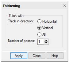 CAD drafting Thickening 9