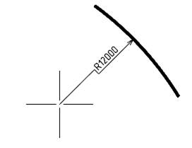 CAD drafting Big Radius 12