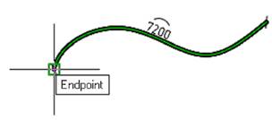CAD drawing Offset Dimension 8