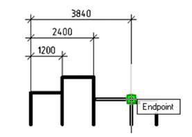 CAD software Baseline Dimension 10