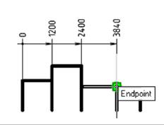 CAD software Baseline Dimension 13