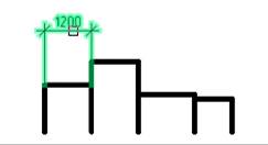 CAD drafting Continue Dimension 12