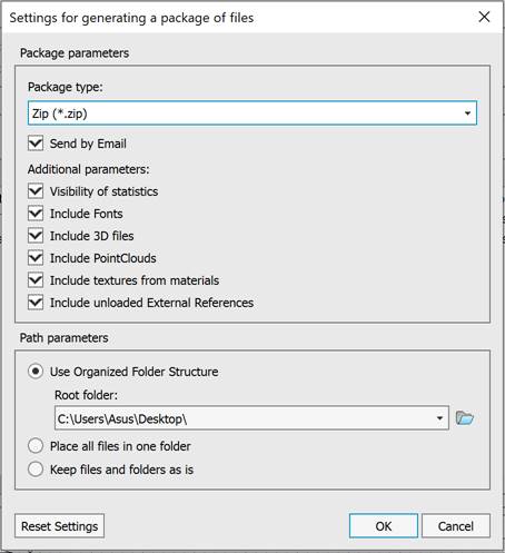 CAD drafting Create Transmit Package 24