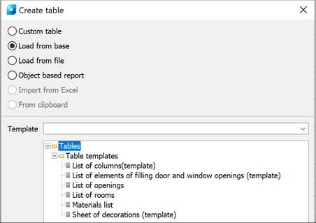CAD drawing Tables 11