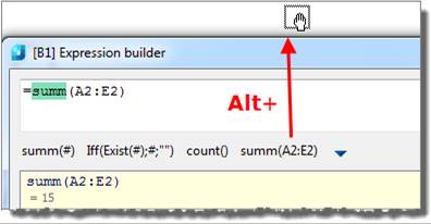CAD drawing Expression Builder Interface 8