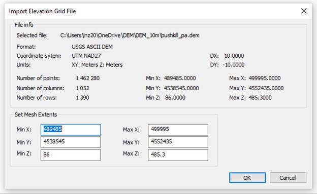 CAD software Importing Elevation Grid 7