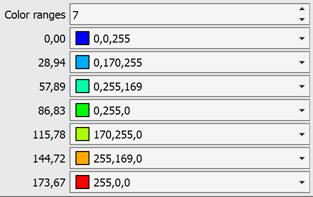 CAD software Mesh Coloring by Height 10