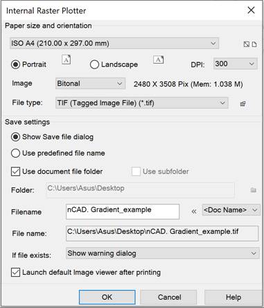 CAD software Plotter Settings 10