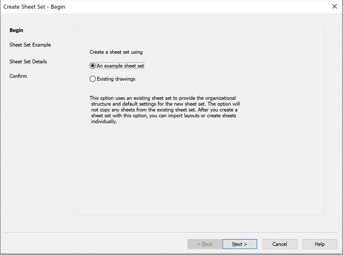 CAD drawing Create Sheet Set 11