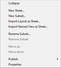 CAD software Sheet Set Tree Elements 7