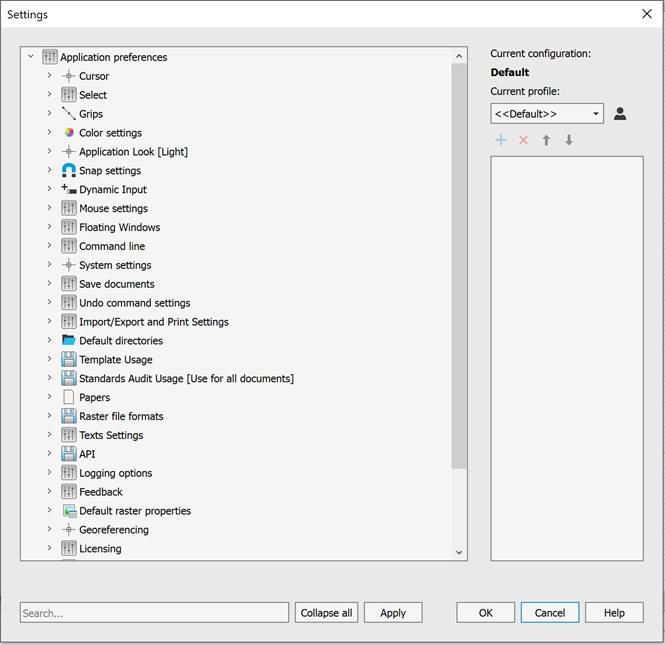 CAD drawing Tuning Program Parameters 11